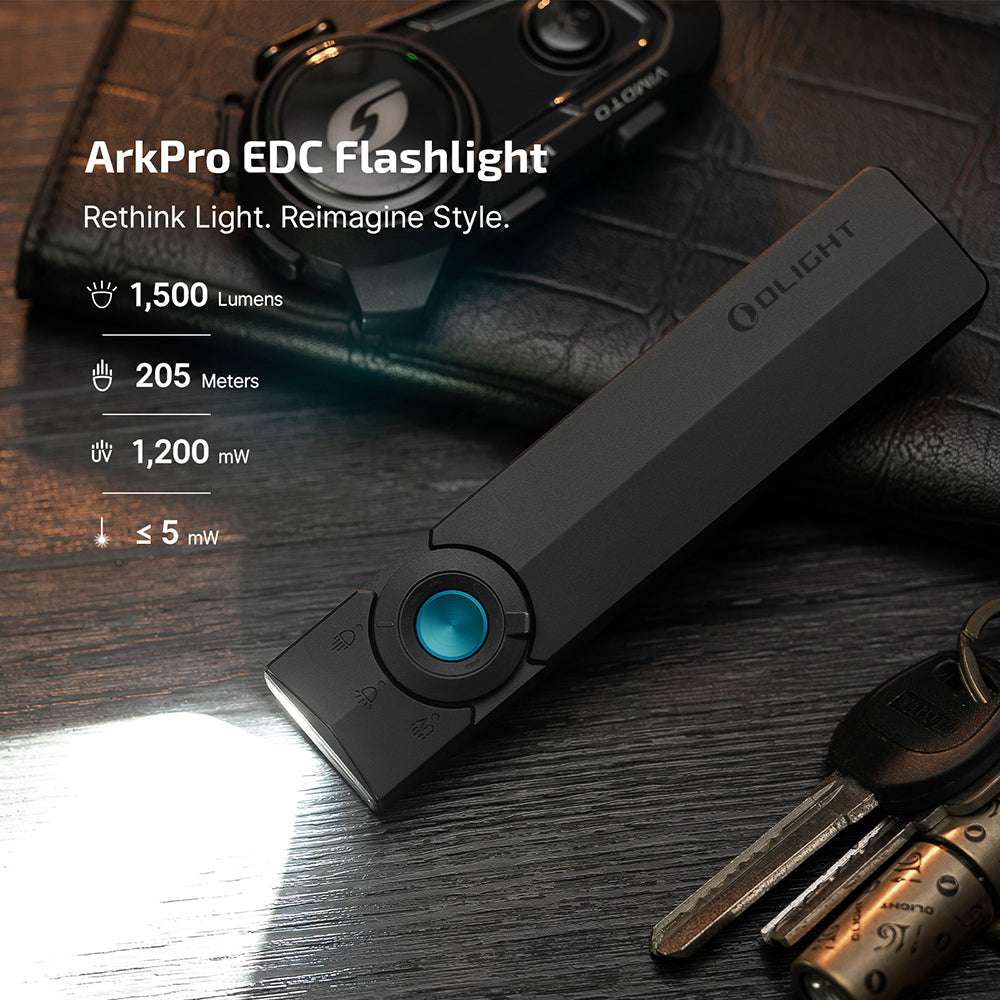 Olight ArkPro | flache 4-in-1 EDC-Taschenlampe | 1.500 lm