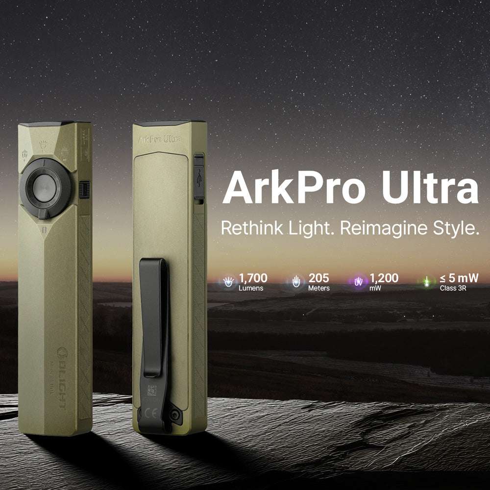 Olight ArkPro Ultra | flache 4-in-1 EDC Taschenlampe | 1.700 lm