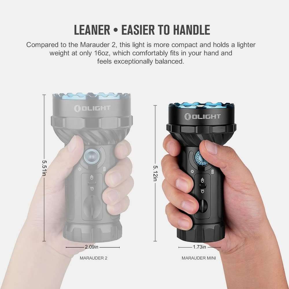 Olight Marauder Mini | mehrfarbige wiederaufladbare Taschenlampe | 7.000 lm