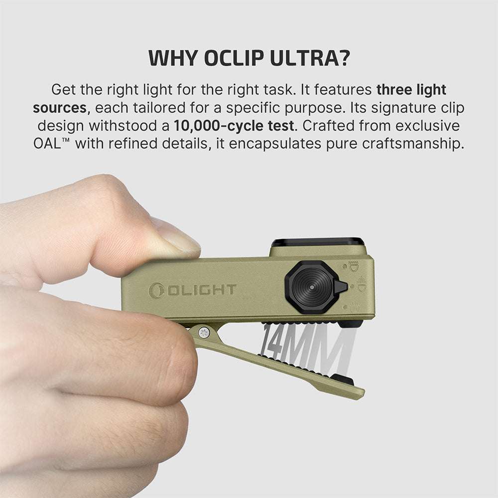 Olight Oclip Ultra | 3-in-1 Clip-On EDC-Taschenlampe | 530 lm
