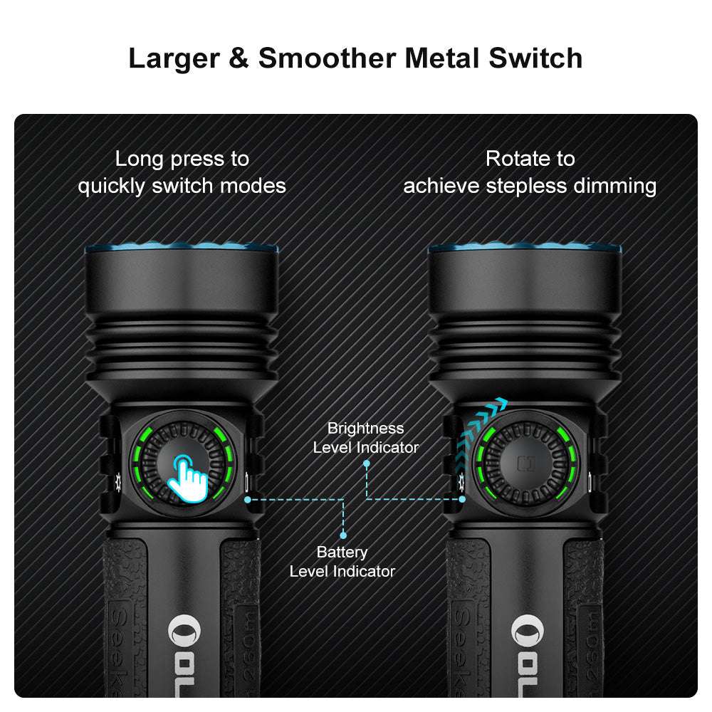 Olight Seeker 4 Pro | Hochleistungs-Taschenlampe | 4.600 lm