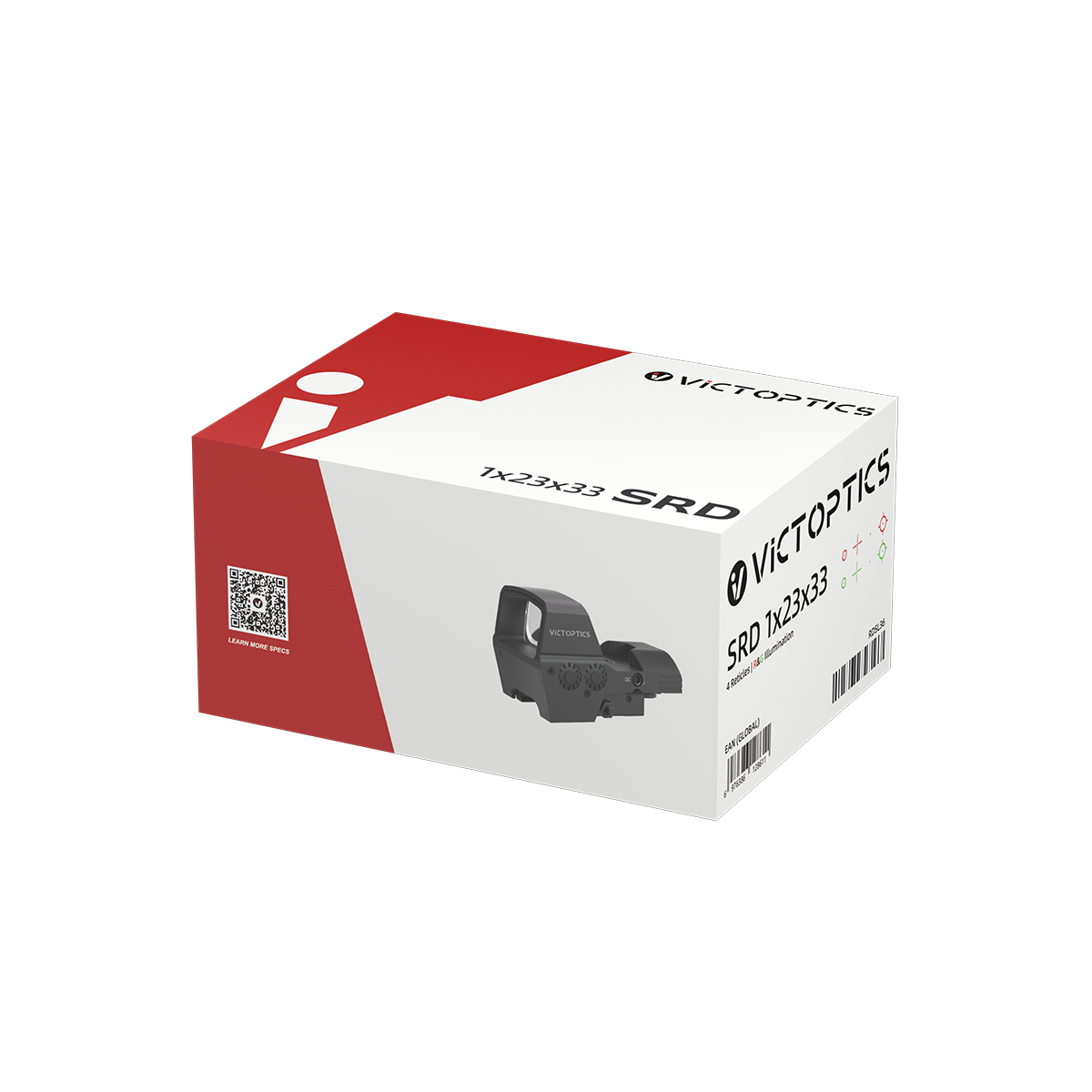 VictOptics SRD 1x23x33 Vier-Absehen Rotpunktvisier