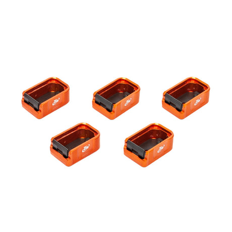 CZ Shadow 2, CZ 75 & SP-01 Alu Magazinbodenplatten TS - Set mit 5 Stk. | +2 Patronen