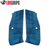 CZ 75 P-01, CZ 75 Compact Alu-Griffschalen | Gridlok blau