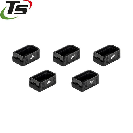 CZ Shadow 2, CZ 75 & SP-01 Alu Magazinbodenplatten TS - Set mit 5 Stk. | +2 Patronen