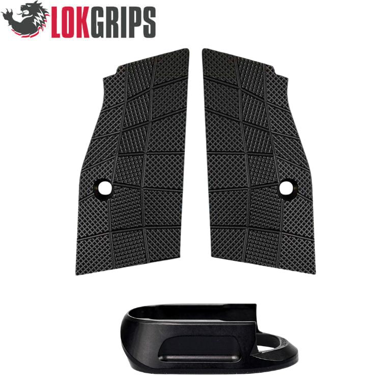 CZ Shadow 2 Compact & Carry kurze Alu-Griffschalen & Alu-Magwell | Gridlok_schwarz