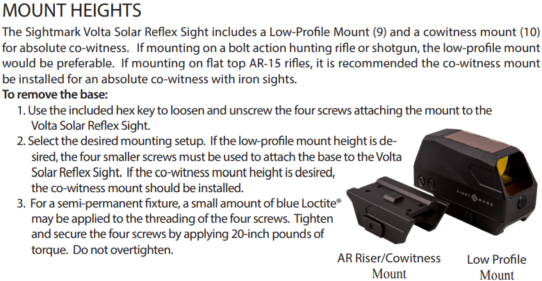 Sightmark Volta Solar Rotpunktvisier