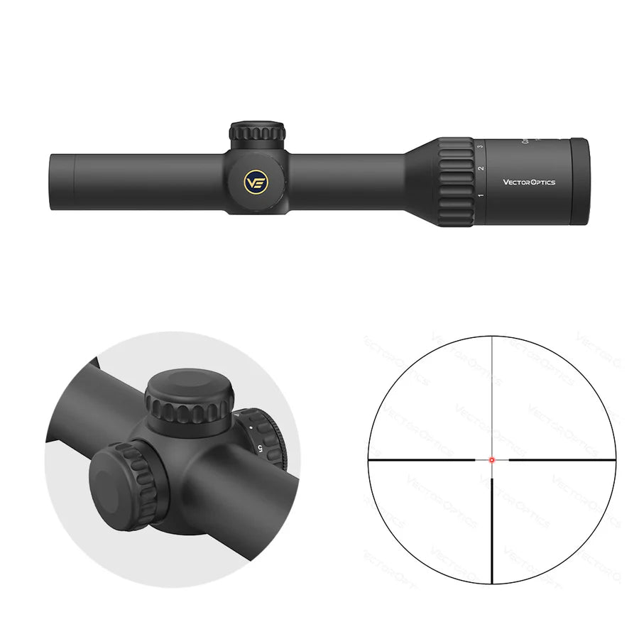 Vector Optics Continental x6 1-6x24 Fiber Zielfernrohr